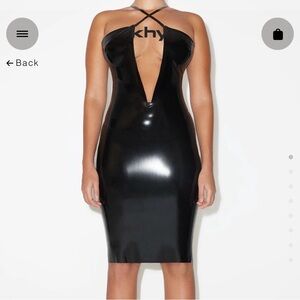 POSTER GIRL/Khy Latex dress